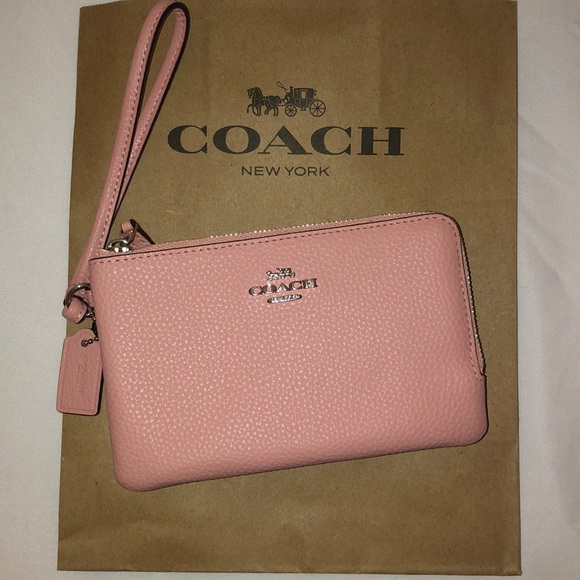 Coach Handbags - NWT COACH Wristlet Wallet *Pink Leather*